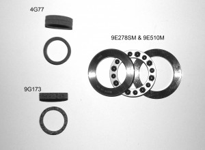 Oil Seals (4G77 & 9G173), 9E278: Clutch Thrust Bearing Assembly & 9E510: Clutch Thrust Race