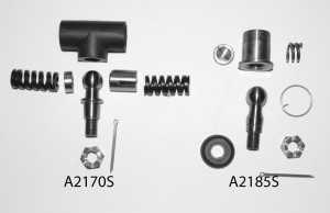 A2170S: Tiller Rod Steering Ball Joint Kit & A2185S: Track & Tiller Rod Steering Ball Joint Kit.